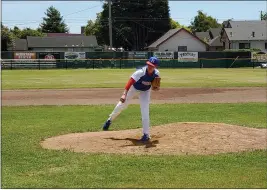  ?? ANDREW BUTLER — TIMES-STANDARD ?? Nick Dugan started Saturday’s opening game against Folsom and struck out five en route to his first win of the summer.