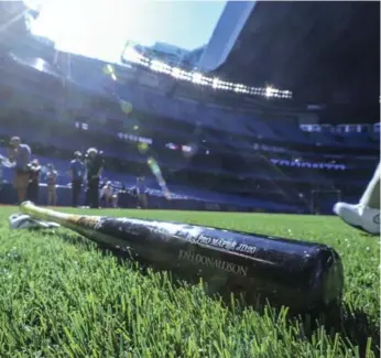  ?? DAVID COOPER/TORONTO STAR ?? The Blue Jays are one of just two major-league teams that play their home games on an artificial surface.