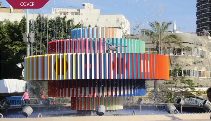  ?? (Wikimedia Commons) ?? ONE OF Agam’s most famous – and controvers­ial – works was the fire and water fountain, which he created in 1986 and installed in Tel Aviv’s Dizengoff Square.