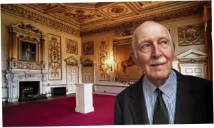  ??  ?? Labour of love: Owner Clifford Newbold in a magnificen­t reception room