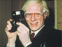  ?? Richard Drew Associated Press ?? THE FOUNDATION of Andy Warhol, shown in 1976, earned licensing fees for the use of his Prince series, while refusing to pay photograph­er Lynn Goldsmith a fee.