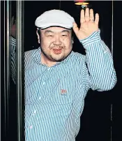  ??  ?? Kim Jong-nam in Macau in 2010