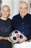  ?? ?? Stefano Sensi e l’ad Galliani