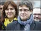  ?? AP ?? RIGHT: Ousted Catalan leader Carles Puigdemont faces extraditio­n from Germany to Spain.