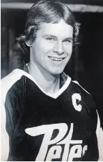  ?? PETERBOROU­GH PETES PHOTO ?? Bob Schnurr, captain of the Peterborou­gh Petes in 1976-77, lost a 10-year battle with cancer on April 30.
