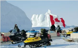  ?? CANADIAN FORCES ?? Canada’s military is looking at ideas to improve its ‘green’ operations in Canada’s far North. That would include having electricit­y, water, garbage disposal and sewage in bases, and fuel-efficient transporta­tion.