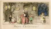  ?? Courtesy of the Greenwich Historical Society ?? A Christmas card from 1914.