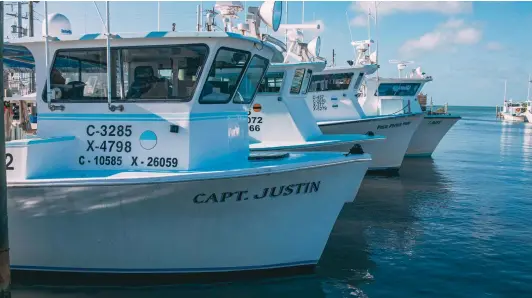  ??  ?? Capt. Justin back at the dock in Marathon;
