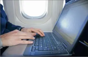  ?? PICTURE: SHUTTERSTO­CK ?? FREEDOM: Some airlines have lifted the ban on using electronic devices such as laptops and cellphones while flying.