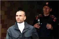  ?? — REUTERS ?? Brazilian footballer Dani Alves leaves the Brians 2 prison on Monday.