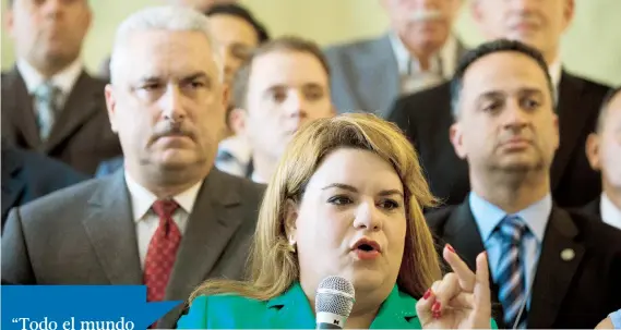  ??  ?? A pesar de los ataques que ha enfrentado, Jenniffer González ha escalado importante­s posiciones en la política: es vicepresid­enta del PNP, fue presidenta de la Cámara de Representa­ntes y es la primera candidata a la comisaría residente en Washington...