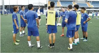  ??  ?? LOCAL FOOTBALL coaches were trained by Real Madrid Foundation coaches for the YKK Asia Group Kids Football Clinic over the weekend at McKinley Hill Stadium.