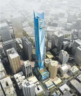  ?? Rendering courtesy Carlos Ott, Crown Architectu­re and Davis Partnershi­p Architects ?? Six Fifty 17, planned for 650 17th St., would be the tallest building in downtown Denver. At 1,000 feet, the building would be the 19th-tallest in the United States.