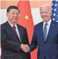  ?? AFP VIA GETTY IMAGES ?? President Joe Biden and China’s President Xi Jinping.