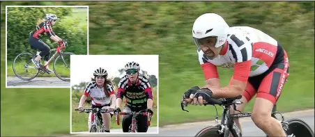  ??  ?? Hinckley Cycle Racing Club members in action