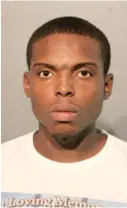  ?? CHICAGO POLICE ?? Tayshawn Terry, 24, is accused of firing a shot at a group of uniformed officers when they approached him onWednesda­y in the Austin neighborho­od.