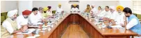  ?? ?? Punjab CM Channi chairs an emergency Cabinet meeting on Wednesday