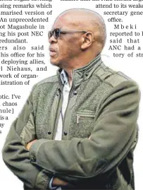  ??  ?? Blame game: Ace Magashule
