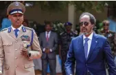  ?? AFP ?? Hassan Sheikh Mohamud, right, has said Somaliland has no right to strike deals with foreign government­s