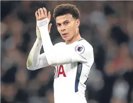  ??  ?? Spurs star Dele Alli was cautioned for diving against Liverpool.