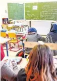  ?? Foto: Thomas Obermeier ?? In dieser Übergangsk­lasse für geflüchtet­e Kinder an der Mittelschu­le Gaukönigsh­ofen war auch Riaz K. Das Foto entstand im Februar.