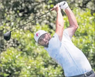  ?? ?? Defending champion Jon Rahm had another frustratin­g round of 72 yesterday and later questioned whether play should have been halted on Friday.