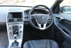  ??  ?? The interior of the Volvo XC60.