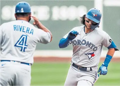  ?? MICHAEL DWYER THE ASSOCIATED PRESS ?? Bo Bichette has been one of the Blue Jays’ few offensive bright spots with a .352 average, four homers and four stolen bases.