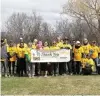 ?? SUPPLIED ?? Hundreds participat­ed in the Steps for Life walks which took place in Saskatoon and Regina on May 1. The events raise funds for Threads of Life, the organizati­on dedicated to supporting families affected by workplace injury, illness or death.