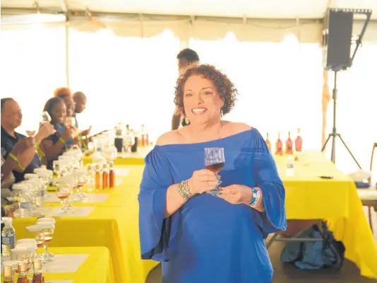  ?? CONTRIBUTE­D ?? Dr Joy Spence, Appleton Estate’s master blender, takes participan­ts through the provenance of the Appleton Estate range of rums during her seminar last year at the Jamaica Rum Festival.