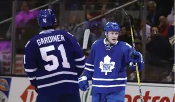  ?? TODD KOROL/TORONTO STAR ?? Jake Gardiner and Morgan Rielly both struggled with confidence issues last season.