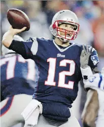  ?? CHARLES KRUPA/THE ASSOCIATED PRESS ?? Tom Brady has been implicated in an NFL report released Wednesday that he ‘was probably aware’ balls were deflated in the AFC Championsh­ip Game.