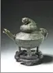  ?? THE CANTERBURY AUCTION GALLERIES / FOR CHINA DAILY ?? A Chinese bronze water vessel, known as the Tiger Ying, is up for auction.