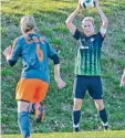  ?? Foto: Walter Schäfer ?? Horgaus Spielführe­rin Amira Ziegler be hauptete den Ball im Spiel gegen Spit zenreiter Batzenhofe­n nicht nur beim Einwurf.