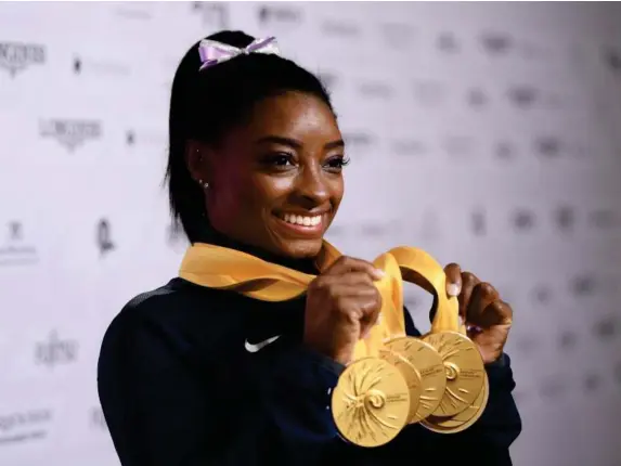  ?? (Getty) ?? Simone Biles has talked about abuse at the hands of USA Gymnastics doctor Larry Nassar