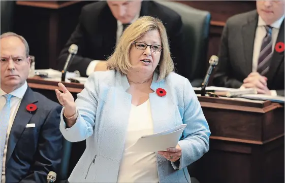  ?? RENE JOHNSTON TORONTO STAR FILE PHOTO ?? Education Minister Lisa Thompson said the resolution was “put forward to impact a policy convention that is a year from now.”