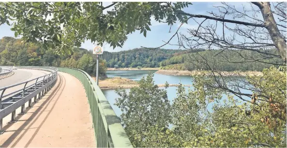 Wupper-Talsperre ist wegen der Trockenheit weniger als halb