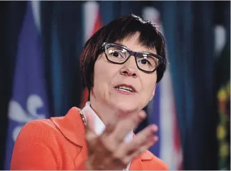  ?? SEAN KILPATRICK THE CANADIAN PRESS FILE PHOTO ?? Cindy Blackstock, says provinces and territorie­s are avoiding their responsibi­lity when it comes to the 2016 ruling from the Canadian Human Rights Tribunal.