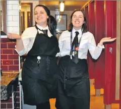  ??  ?? Staff at Wetherspoo­n’s Corryvreck­an pub in Oban are delighted with their win.