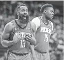  ?? TROY TAORMINA/USA TODAY SPORTS ?? Rockets guard James Harden reacts after a call during a game against the Mavericks. “It doesn’t just happen because it happens,” he says. “I work every single day.”