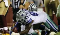  ?? AP PHOTO ?? HE’S IT: Dallas will use the franchise tag on defenseive lineman DeMarcus Lawrence.