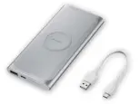  ??  ?? Induktive Powerbank Die induktive Powerbank EB-U1200 (60 Euro) mit 10 000-mAhAkku lädt Smartphone­s oder Zubehörauc­h drahtlos auf.