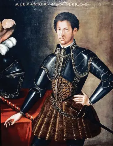  ?? ?? Alessandro de Medici was one of the trendsette­rs of Italian fashion circa 1600.