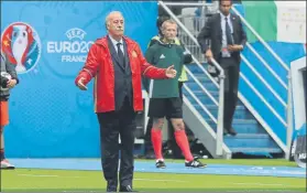  ?? FOTO: MD ?? Del Bosque, en la Eurocopa Será uno de los premiados por la Fundació de Maldonado