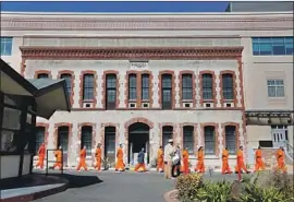  ?? Gary Coronado Los Angeles Times ?? STATE SEN. Scott Wiener (D-San Francisco) has called the outbreak at San Quentin State Prison, pictured in 2016, “tragic, predictabl­e and unacceptab­le.”