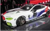  ?? BILD: SN/GK ?? Premiere: Der M8 GTE für den Renneinsat­z ab 2018 in Langstreck­en-WM (WEC) und IMSA-Serie in den USA.