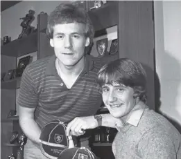  ?? ?? Chris and John Robertson while at Hearts together in 1980