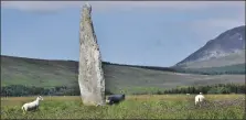  ??  ?? The Druid Stone at Auchancar on the island’s west coast.
