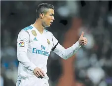  ??  ?? Cristiano reconoce que ganar la Liga está difícil, entonces su mirada y la del club es lograr la Champions.