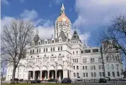  ?? Ned Gerard/Hearst Connecticu­t Media ?? The state Capitol, in Hartford, shown on Jan 24.